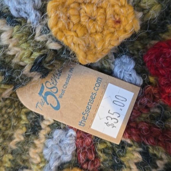 NWT The 5 Senses Hand-Knit Fingerless Gloves - Picture 2 of 5